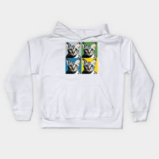 Egyptian mau Pop Art - Cat Lovers Kids Hoodie